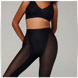 Women's Savage Fenty Black Sheer Panel Leggings